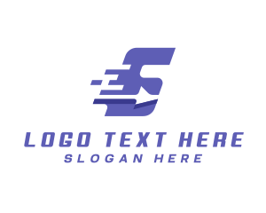 Freight - Logistics Courier Letter S logo design