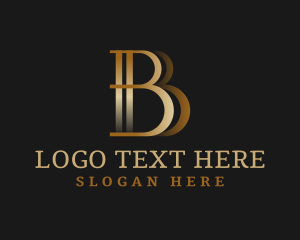 Letter B - Luxury Finance Currency logo design