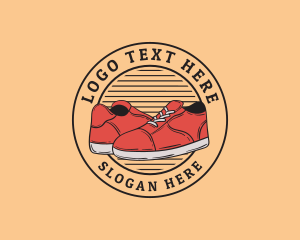 Retro Fashion Shoe Logo