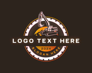 Excavation - Excavator Builder Backhoe logo design