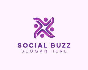 Social Leadership People logo design