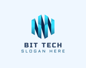 Digital Tech Cube  logo design