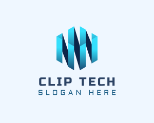 Digital Tech Cube  logo design