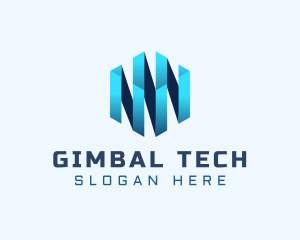 Digital Tech Cube  logo design