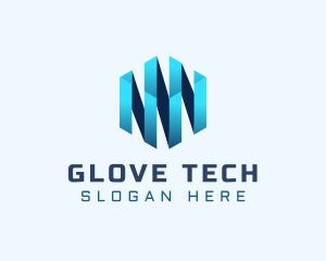 Digital Tech Cube  logo design