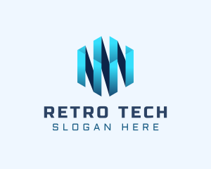 Digital Tech Cube  logo design