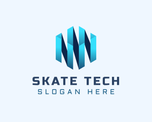 Digital Tech Cube  logo design