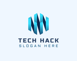 Digital Tech Cube  logo design