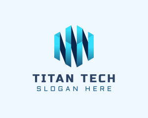 Digital Tech Cube  logo design