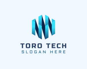 Digital Tech Cube  logo design