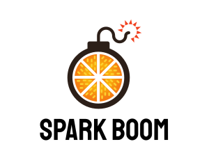 Orange Fruit Bomb logo design