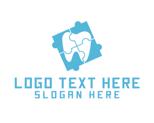 Toothpaste - Jigsaw Dental Clinic logo design