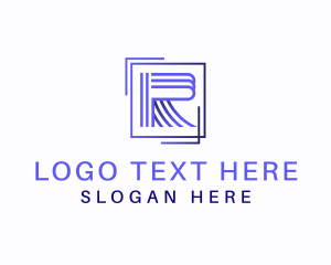 Interior Home Decor Letter R logo design