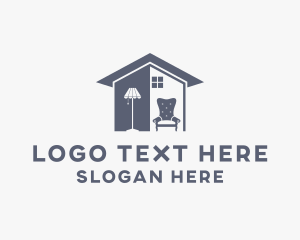 Pendant Light - House Interior Furniture logo design