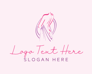 Dating Site - Sexy Woman Model logo design