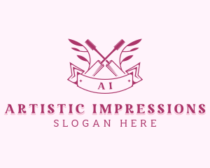 Mascara Makeup Styling logo design