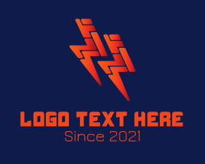 Voltage - Electrical Energy Bolt logo design