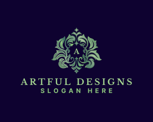 Floral Decorative Leaf logo design