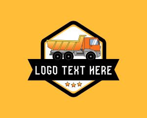 Dump - Industrial Automotive Truck logo design