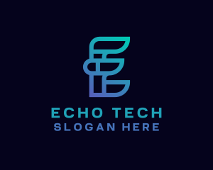 Tech Software Letter E  logo design