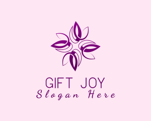 Ornament Flower Ribbon logo design