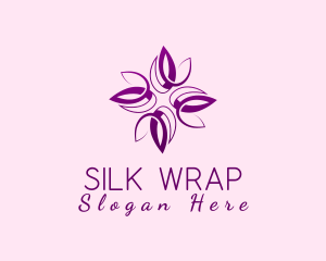 Ornament Flower Ribbon logo design