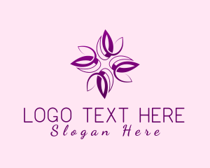 Ornament Flower Ribbon Logo