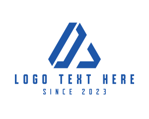 Communication - Triangle Geometric Letter A logo design
