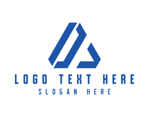 Triangle Geometric Letter A Logo