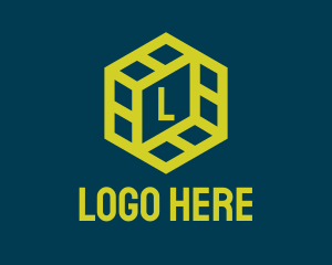 Electronics - Generic Tech Polygon logo design