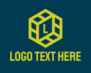 Polygon - Yellow Polygon Company logo design
