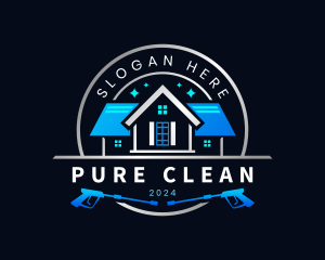 Real Estate Cleaning Pressure Wash logo design