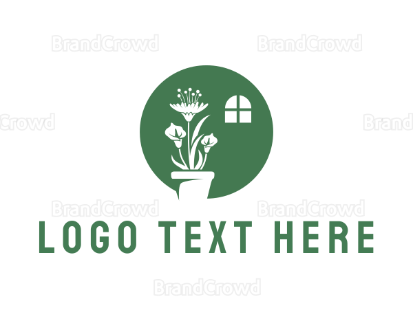 Green Indoor Plant Logo