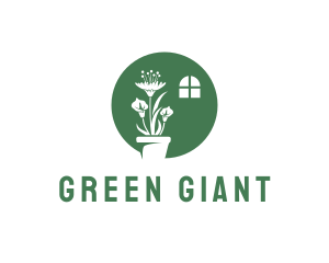 Green Indoor Plant logo design