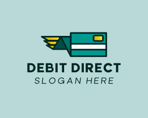 Debit - Credit Card Wing logo design