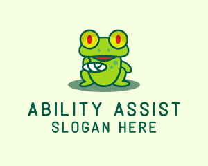 Handicap - Injured Frog Wildlife logo design