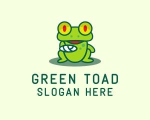 Toad - Injured Frog Wildlife logo design