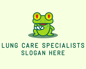 Injured Frog Wildlife logo design