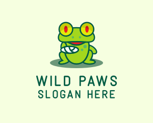 Injured Frog Wildlife logo design