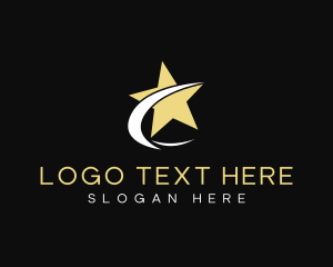 Company - Generic Company Star Swoosh logo design