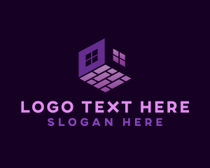 Floor - House Flooring Builder logo design