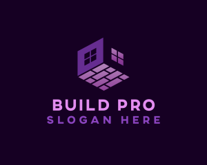 House Flooring Builder logo design