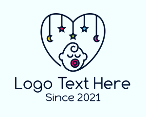 Free - Baby Heart Decoration logo design