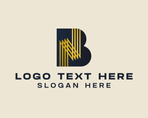 Letter Bn - Generic Business Letter B logo design