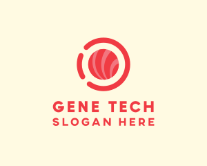 Pink Red Sushi Circle logo design