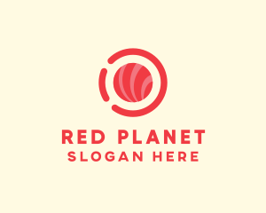 Pink Red Sushi Circle logo design