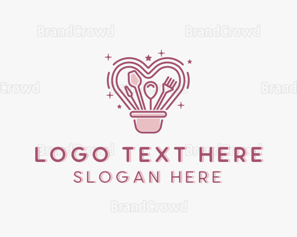 Heart Pastry Bucket Logo