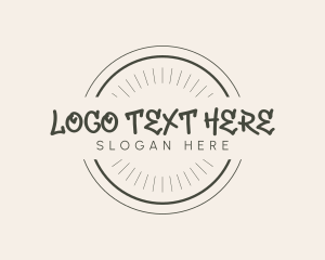 Texture - Circle Business Wordmark logo design