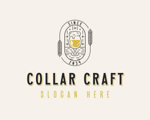 Wheat Beer Liquor logo design