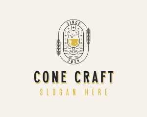 Wheat Beer Liquor logo design